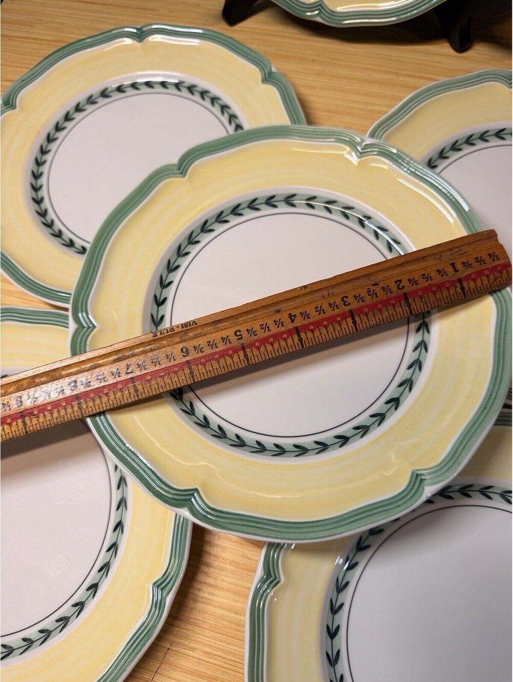 Set of 6 Villeroy & Boch French Garden VIENNE Salad Plates 8 1/8" Summer Table - Picture 3 of 7
